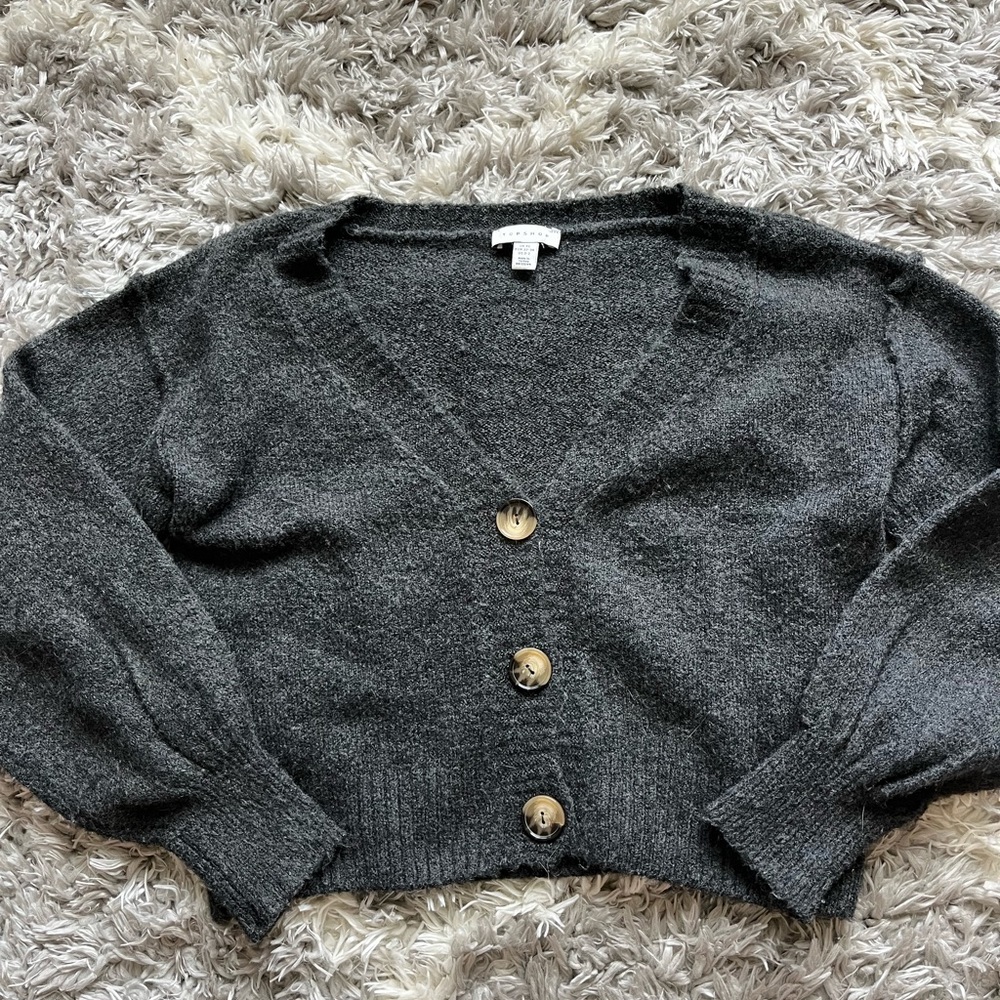 Top shop sweater with buttons